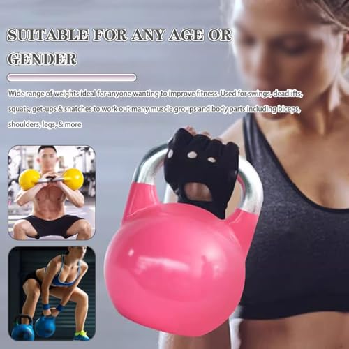 Kettlebell Weights Fitness Sports Competitive Kettle Ball, Muscle Training Dumbbells for Men and Women, Swing/Squat, Gym Exercise Equipment(Light blue-10kg)