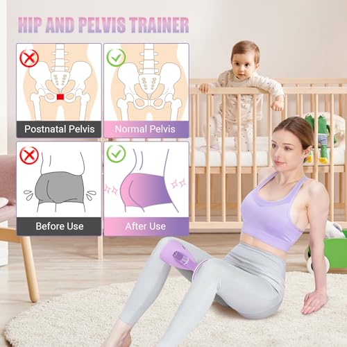 Thigh Trainer for Women, 15-70LB Adjustable Resistance Inner Thigh Exerciser for Pelvic Floor Muscle Repair, Thigh Workout Kegel Exercise Equipment for Shaping, Yoga & Weight Loss at Home Gym