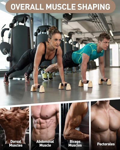 Wood Push Up Bars, Non-Slip Calisthenics Equipment for Strength Training, Solid Wood Calisthenics Bars & Parallettes Bars, Push Up Handles for Floor Exercises