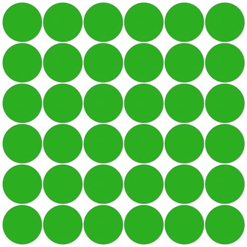 36 Pcs 6 Inch Classroom Floor Stickers Vinyl Self-Adhesive Dots Removable Line Up Spots Non Slip Markers for Preschool Kindergarten Elementary Green - color: Green