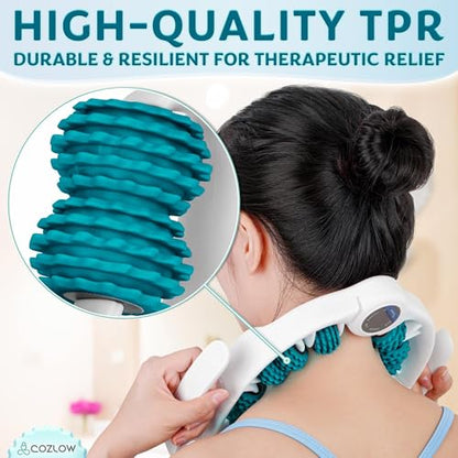 Cellulite Massage Roller - Green - Anti-Cellulite Massager with Detachable Roller Handles for Thighs, Legs & Buttocks - Fascia Massage Tool for Lymphatic Drainage & Deep Tissue Therapy - color: Green