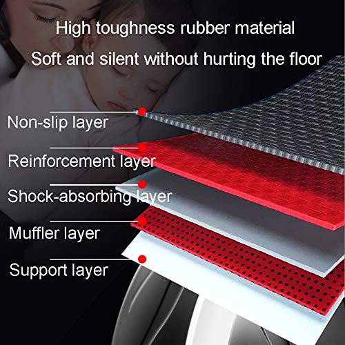 AGYH Automatic Rebound, Protect The Safety of Beginners, Shape Back, Abdomen, Hips, Arm Muscles, Mute Home/Gym Abdominal Wheel (Color : Red) - color: Red