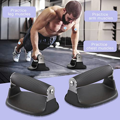 Push Up Bars with Bottom Anti-Slip Pad Push Up Handles for Floor Soft Plastic Pushup Handles Strength Training Pushup Stands