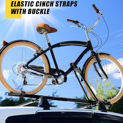 Cinch Straps - 2" x 18" (6 Pack) Elastic Hook and Loop Storage Straps with Buckle for Bicycle, Truck, Boat and More for Extension Cords, Ropes, Hoses Organization - Black