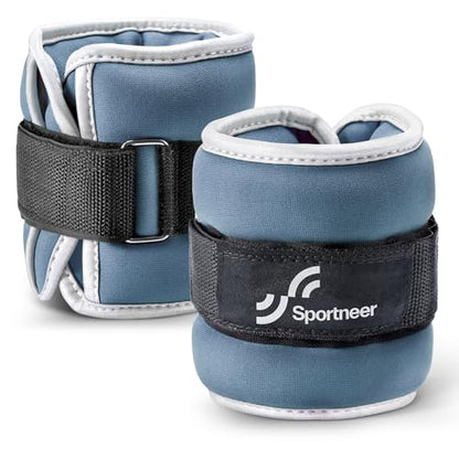 Sportneer Ankle Weights Wrist Weights -0.5 1 2 3 4 5 Lbs Pair for Men Women Kids Strength Training Wrist and Ankle Weights Set Comfortable and Soft Perfect for Dancing Running Walking Fitness Workout