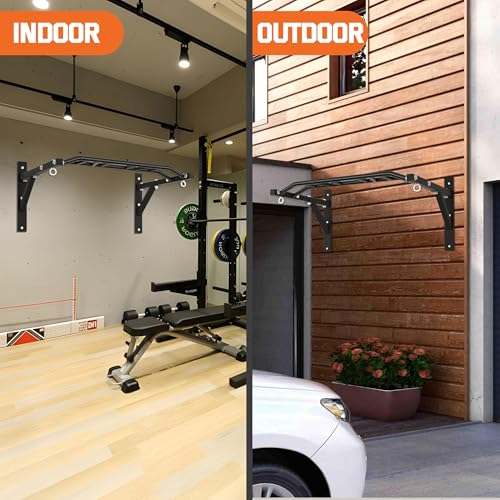 Upgrade Pull Up Bar Wall Mounted,Heavy Duty Multi Grip Chin Up Bar for Strength Training, 600 lbs Capacity, Durable Steel Construction, Perfect for Home and Garage Workouts - color: Multi-Grip
