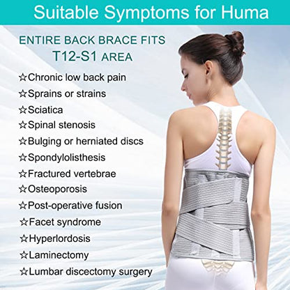 Entire Back Brace, Lumbar Support Belt for Women & Men, Adjustable Waist Trainer Belt for Entire Back Pain Relief,Keeps Your Spine Straight and Safe (S) - size: Small (Pack of 1)