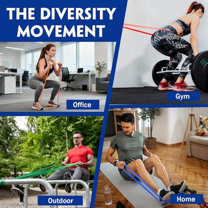Resistance Bands for Working Out, Pull Up Assistance Bands, Exercise Bands for Men and Women, Workout Bands, Resistance Bands Set with Door Anchor, Muscle Training, Home Workout