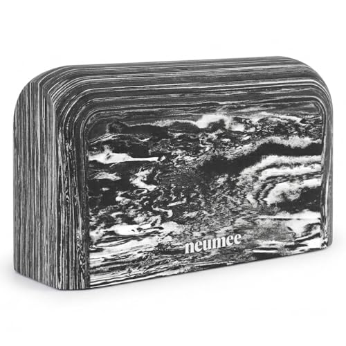 Yoga Block, EVA Foam Yoga Brick with Arc Shape & Non-Slip Grip, Lightweight Portable Yoga Block for Women Men, Ink Painting Design, Yoga Accessories for Poses, Pilates, Meditation, Balance & Stretching - color: Black & White