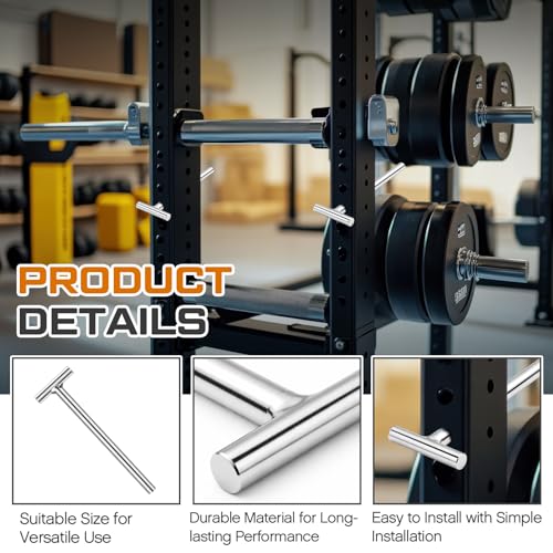 8 Pack Fitness Band Pegs Mount for Power Rack Exercise Bands & Suspension Straps Versatile Accessory for Resistance Band Training and Space Saving Power Racks
