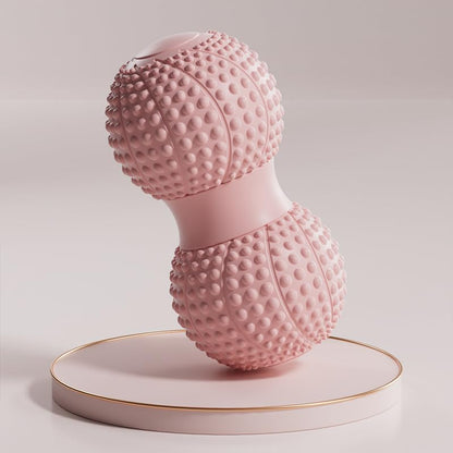 Peanut Massage Ball for Myofascial Release & Muscle Relaxation - Deep Tissue (Pink) - color: Pink