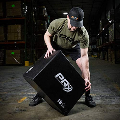 PRx Performance 3-in-1 Plyo Boxes, Plyometric Jump Training and Conditioning Box for All Athletes Soft Foam 16"/18"/24", Soft Foam 20"/24"/30" and, Wood 20"/24"/30" - color: Soft 16x18x24
