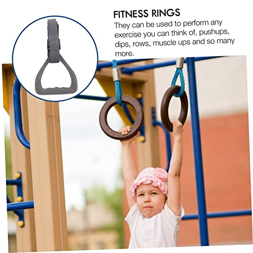 Adjustable Gymnastic Rings Set for Boys and Girls Sturdy Fitness Equipment Straps for Strength Building and Shoulder Joint Exercises