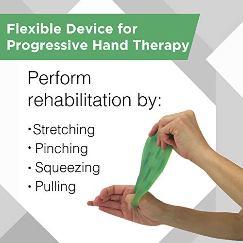 THERABAND Hand Xtrainer, Non-Latex Hand Exerciser for Progressive Hand Therapy, Strengthen Fingers, Hands and Forearms, Grip Trainer, Strengthener, Helps Relieve Joint Pain, Green Medium, Intermediate - color: Green - Medium, style: Xtrainer