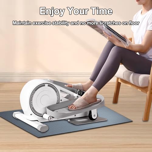 Non-Slip Mat, Apply to Under Desk Elliptical Peddler While Sitting, Perfect for Electric Seated Foot Pedal Exerciser, Enhanced Stability & Floor Protection