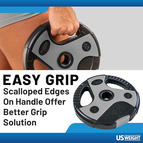 US Weight Weight Set for Home Gym - Barbell, Curl Bar or Multi-Use Options - Various Weight Options