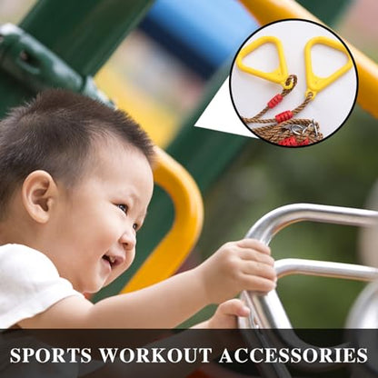 DECHOUS Exercise Rings with Straps for Indoor Training 120kg Loadable