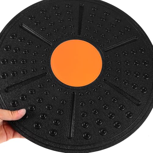 KESYOO Adjustable Wobble Board Balance Trainer with Non-slip Surface for Core Stability and Rehabilitation PP Material Half Stability Board for Home Gym and Physical Therapy