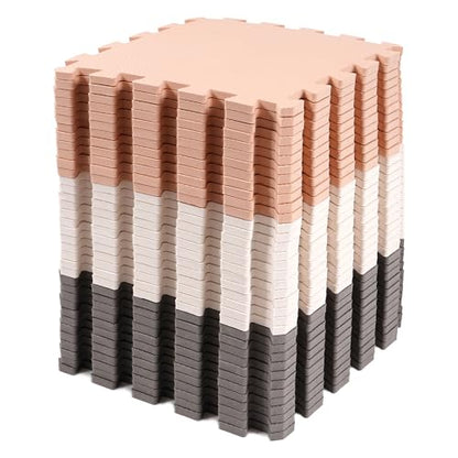 BalanceFrom Foam Floor Tiles for Kids - Non-Toxic Comfortable Baby Play Mat and Interlocking Foam Tiles for Crawling & Development, Soft Play Mat for Babies, 36 Tiles Cover 36 SQ SF
