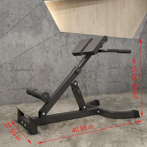 Roman Chair - Adjustable and Foldable Roman Stool, Suitable for Home Gyms, Can Bear 260 Pounds