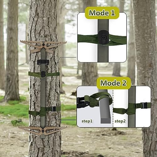Hunting Climbing Stick Replacement Straps Heavy Duty Tree Stand Climbing Stick Straps Climbing Stick Accessories To Fix Most Hang-On's Platforms And Sticks, Easy To Adjust, Sturdy And Durable - color: 1 PACK