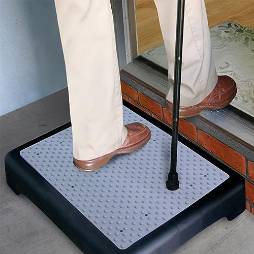Non-Slip Mobility Step Platform,Step Stool, Safety Riser Step Stools for Seniors & Adults,Heavy Duty Indoor/Outdoor Half Step for Stairs, Cars, Bed, Chair, Bathtub,Door,440Lbs Capacity