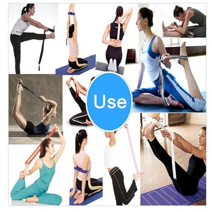 Yoga Strap for Stretching, Yoga Belt Strap for Stretching with Adjustable Buckle, 5.9 Ft for Yoga & Pilates & Gym Workouts, Stretch, Improve Flexibility & Maintain Balance