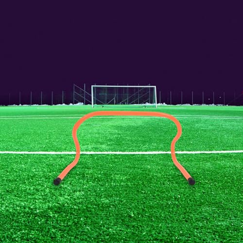 Cabilock 2pcs Agility Speed Hurdles 23cm Lightweight Plastic Training Obstacles for Football Track Running Agility and Speed Drills