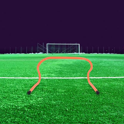 Cabilock 2pcs Agility Speed Hurdles 23cm Lightweight Plastic Training Obstacles for Football Track Running Agility and Speed Drills