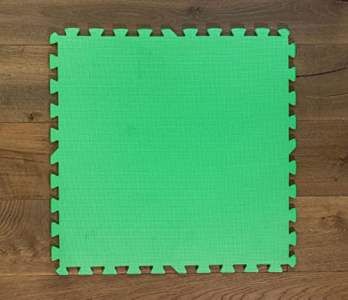 Interlocking Gym Floor Tiles 3/8 Inch – EVA Foam Puzzle Mats for MMA & Home Gym, Non‑Slip Exercise & Play Mat Set, Tatami Textured by Square Brands