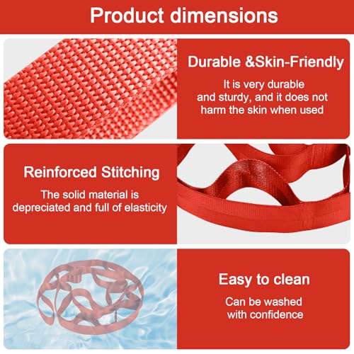 Yoga Stretching Belt for Flexibility Stretch Strap for Exercises Pilates Rehab Leg Stretch Wife Mom Home Use 1 Pcs