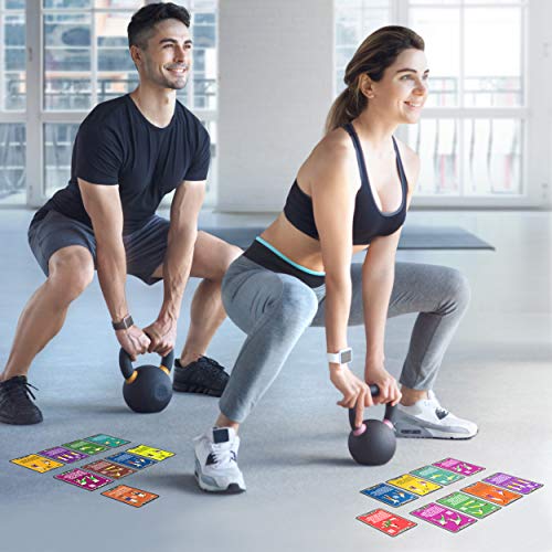 Stack 52 Kettlebell Exercise Cards. Workout Playing Card Game. Video Instructions Included. Learn Kettle Bell Moves and Conditioning Drills. Home Fitness Training Program. (2019 Updated Deck)