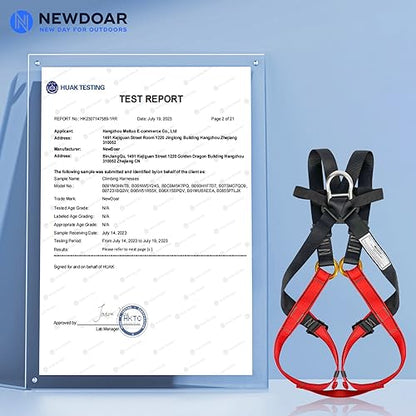 NewDoar Climbing Harness CE Certification Rock Climbing Rappelling Equipment Body Guard Protect Rappelling Rescuing Equip - color: Child Full Body