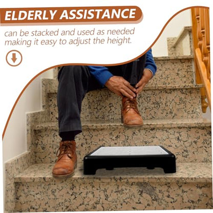 Ipetboom Non-Slip Step Platform Step Ladder Stool for Elderly Office Footrest Footstools for Seniors
