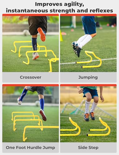 GHB Agility Ladder 1PCS Agility Cones 25PCS Detachable Agility Hurdles 5PCS