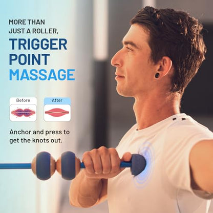 MOBO Deep Tissue Muscle Roller Stick for Back, Leg Recovery Massage Roller