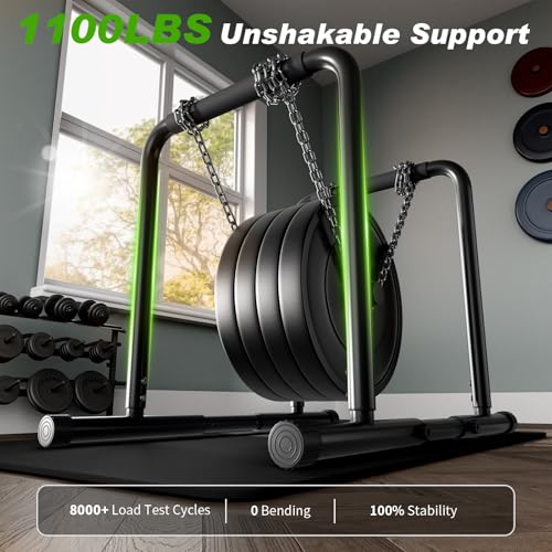 Dip Bar with Dual Inner Connectors, Adjustable Height & Width Parallel Bars, 1100LBS Heavy Duty Calisthenics Bars, Stable Design Calisthenics Equipment Dip Bars for Home Strength Training