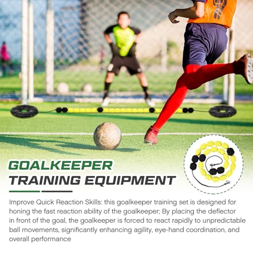 11.8 ft Goalkeeper Deflection Equipment Multiple Different Refraction Angles Reflexes and Agility Single Goalkeeper Training Equipment Line Deflector