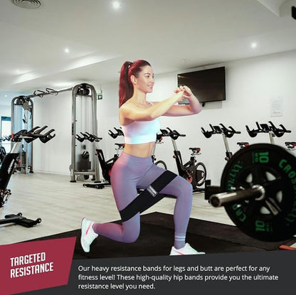 Resistance Bands for Legs and Butt Ideal Booty Band Non Slip Fabric Resistance Bands & Glute Bands for Lunges Workout Fabric Resistance Loop Bands Multiple Resistance Levels Set of 5