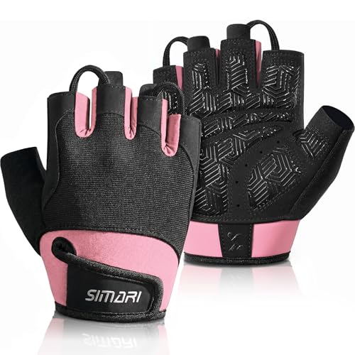 SIMARI Breathable Workout Gloves with Cushion Pad/Grip/Reduce Calluses, Weight Lifting Gloves for Gym Exercise, Cycling, Weightlifting Training, Fitness, Pilates, Kayaking, Gift for Men & Women