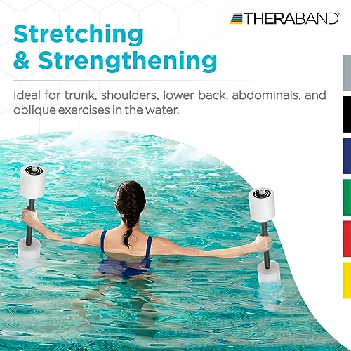 THERABAND Swim Bar with Padded Grip for Buoyancy-Based Swim Training and Swim Lessons, Aquatic Fitness Equipment, Aqua Training Barbell, Water Aerobics Equipment, Swimming Aid for Children to Seniors - size: One Size, style: Swim Bar