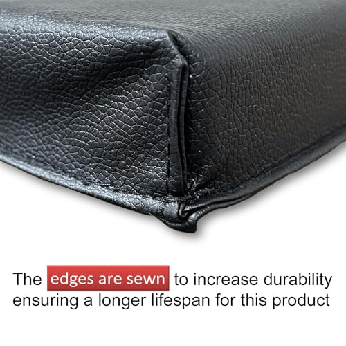 Fitness Maniac Tri-Fold Folding Exercise Mat - Thick and High-Density Firm Mat with Carrying Handles for MMA, Gymnastics, Stretching, Core Workouts - Black Gym Mat for Home Fitness