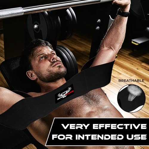 Fitness Bench Press Strength Band, Adjustable Weightlifting Slingshot Blaster,Weight Lifting Resistance Band, Bench Press Slingshot for Elbow Fitness,Chest Builder,Powerlifting - color: Black, size: Medium