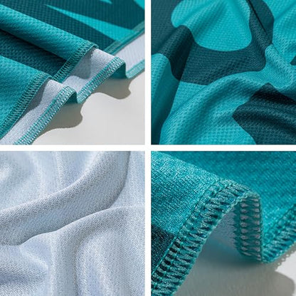Quick Dry Cooling Towel - Fast Drying Ultra Soft Workout Sweat Towels - Cool Towel Essential for Yoga, Gym, Sports,Running and Beach (Orange)