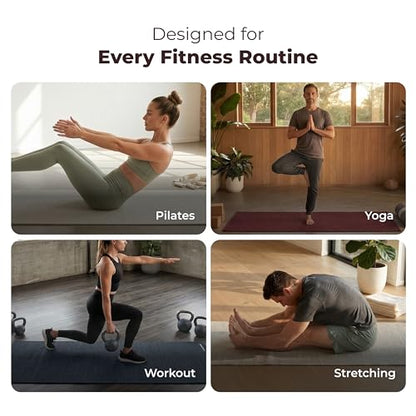 Live Well 360 Handmade Organic Cotton Yoga Mat - Non-Toxic, Chemical-free and All Natural Cloth Yoga Mat - Exercise, Workout, & Fitness Rug - Woven Material - Absorbent & Washable - 78" x 27"