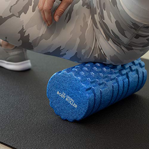 The Original Body Roller - High Density Foam Roller Massager for Deep Tissue Massage of The Back and Leg Muscles - Self Myofascial Release of Painful Trigger Point Muscle Adhesions - 13" Blue - color: Blue