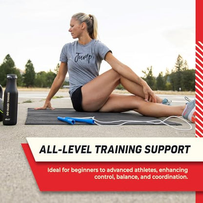 EliteSRS Jumps Premium Jump Rope Mat - Large Format Non Slip Mat - Home Workout Exercise Mat - Suitable for All Surfaces - size: Standard