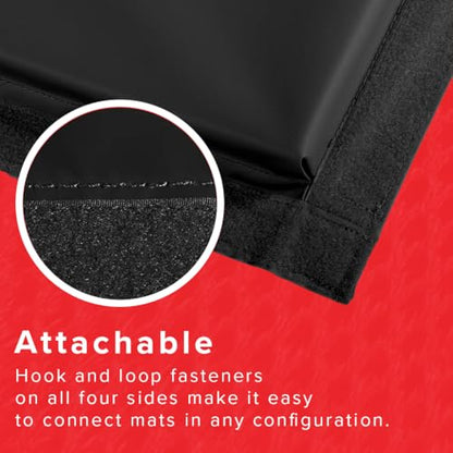 We Sell Mats 4 x 8 ft Folding Exercise Mat, 2 Inch Thick Personal Fitness & Home Gym Mat for Yoga, Pilates, Stretching & Workouts - color: Black