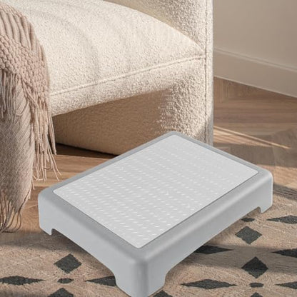 Shower Step Stool Safety Elderly Stepping Stool for Bed - color: Gray