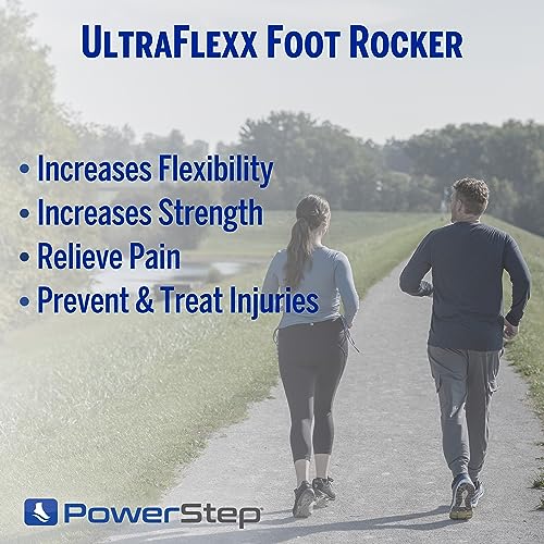 PowerStep UltraFlexx Foot Rocker, Foot and Calf Stretching, Pain Relief for Plantar Fasciitis, Achilles Tendonitis, Shin Splints, Increased Flexibility & Strength